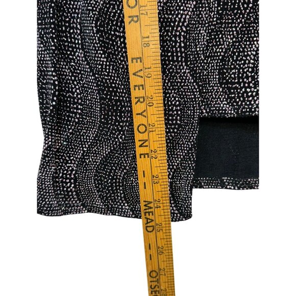 Onyx Nite Womens Beaded Long Sleeve Tank & Jacket Small Black & Pink Silver Glit - Picture 7 of 14